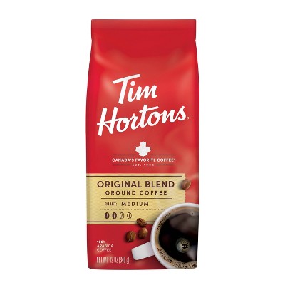 $5.99 price on select Tim Hortons roast ground coffee