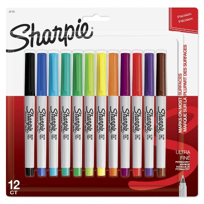 20% off Sharpie 12pk permanent markers ultra fine tip multicolored