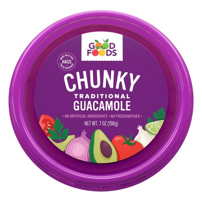 $3.49 price on Good Foods chunky traditional guacamole - 7oz