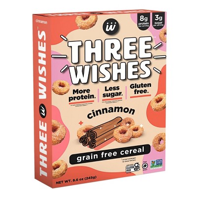 $0.50 off 8.6-oz. Three Wishes cereal