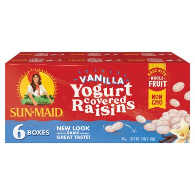 $2.49 price on Sun-Maid vanilla yogurt covered raisins - 1oz / 6ct