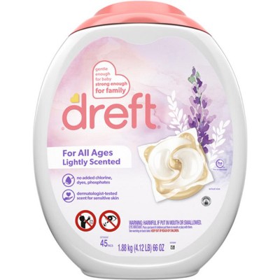 Save $1.00 ONE Dreft Laundry Pac Detergent 25-45 ct (excludes Dreft Liquid Detergent, Dreft Laundry Pacs 18 ct, Dreft Blissfuls and trial/travel size)