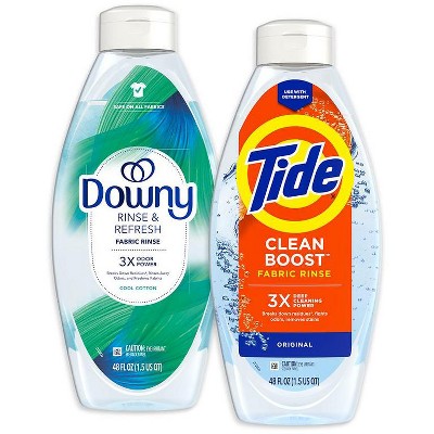 Save $1.00 ONE Tide Clean Boost or Downy Rinse & Refresh 48 oz (excludes trial/travel size)