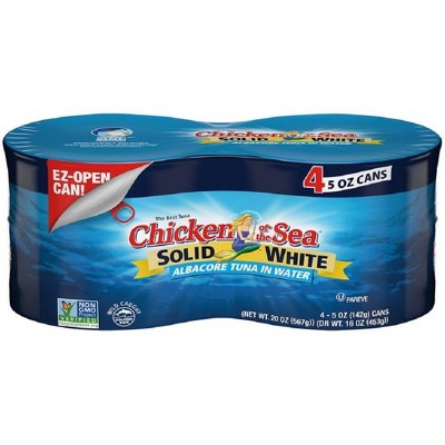 $6.49 price on Chicken of the Sea solid white albacore tuna in water - 5oz/4ct