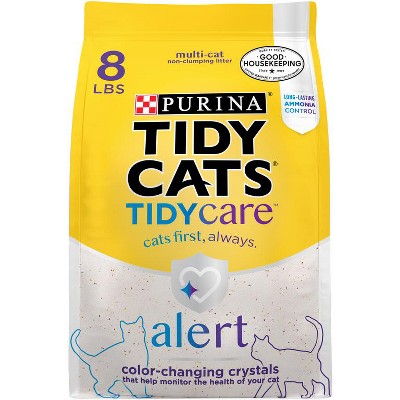 Save $3.00 on ONE (1) 8 lb bag of TIDY CATS® TIDY CARE® ALERT Non-clumping Cat Litter