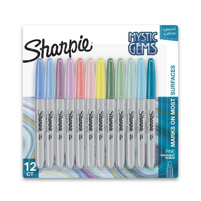 20% off Sharpie 12pk permanent markers mystic gems fine tip multicolored