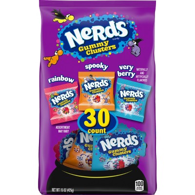 15% off 15-oz. 30-ct. Nerds halloween gummy clusters variety mix