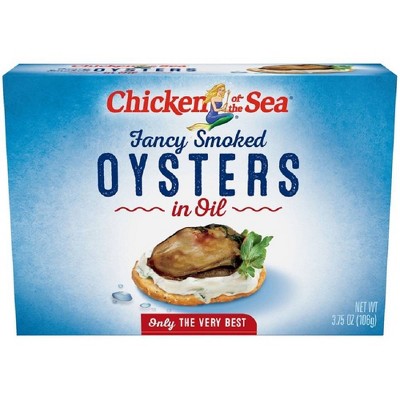 $2.49 price on Chicken of the Sea fancy smoked oysters - 3.75oz