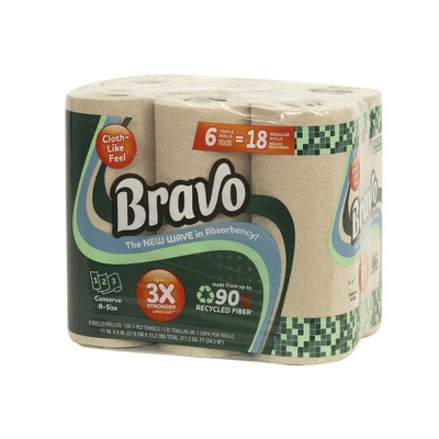 30% off 6-rolls. Bravo paper towels