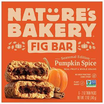 10% off 6-ct. 12-oz. Nature's Bakery pumpkin spice fig bars