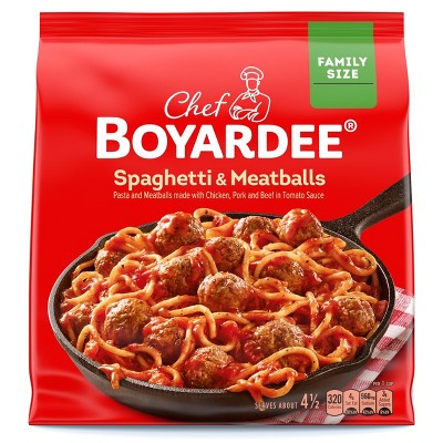 25% off select Chef Boyardee frozen family size meals - 40oz