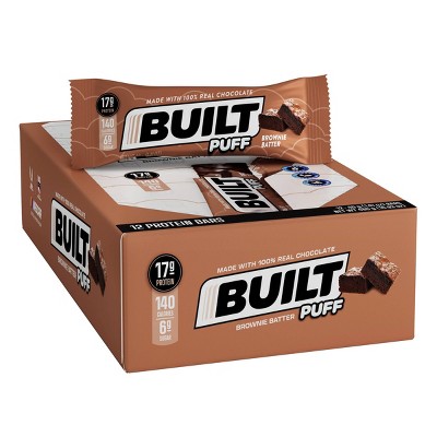 10% off 480-gm. 12-ct. Built bar puff collagen protein bars