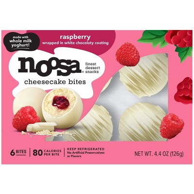 25% off Noosa vanilla & raspberry cheesecake bites - 4.4oz/6ct