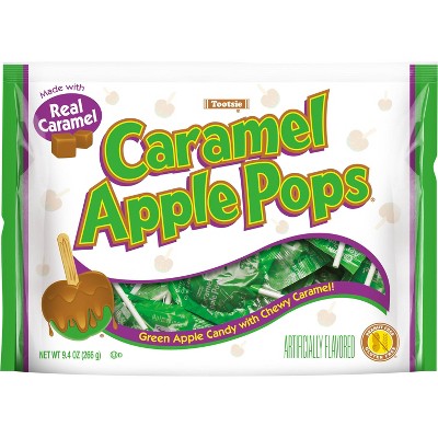 15% off 9.4-oz. Tootsie caramel apple pops candy standup bag