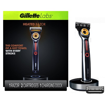 $99.99 price on Gillette Labs heated razor with 2 razor blade refills & charging dock starter kit - 4ct