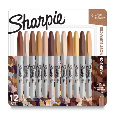 Save 20% off Sharpie 12pk permanent markers fine tip portrait colors