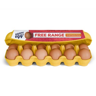 $1 off Happy Egg Co. Large Brown Grade A Free Range Eggs - 12ct