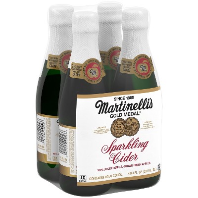 $4.99 price on 4-pk. 8.4-fl oz. Martinelli's sparkling cider mini glass bottles