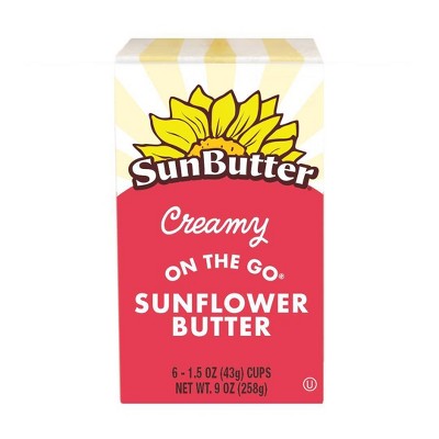 20% off 6-ct. 9-oz. Sunbutter on the go cups creamy sunflower spread