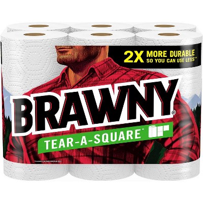 Save $2.00 off any ONE (1) package of Brawny® Paper Towels, 6 roll or larger