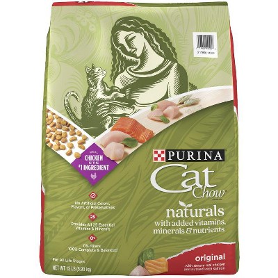 SAVE $4.00 on ONE (1) 13 lb or larger bag of Cat Chow® Naturals Dry Cat Food