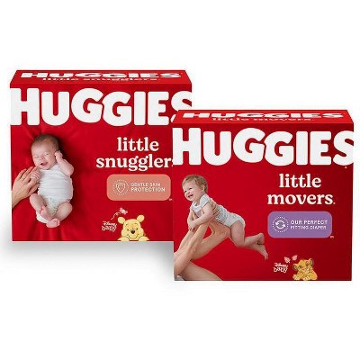 Save $1.50 on any ONE (1) Package of Huggies® Diapers (valid only on 10 ct. to 108 ct. Not valid on Skin Essentials™ Products)