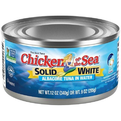 $3.99 price on Chicken of the Sea solid white albacore tuna in water - 12oz