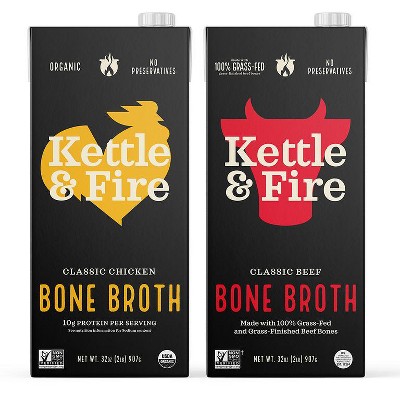 Save $2.00 ONE (1) 32oz Kettle & Fire Bone Broth