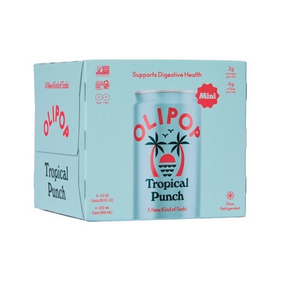 $4.49 price on select OLIPOP prebiotic soda 4ct/7.5 fl oz mini cans