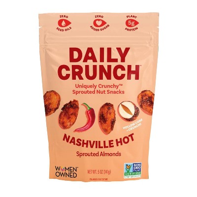20% off 4 & 5-oz. Daily Crunch nashville hot & dill pickle sprouted almonds