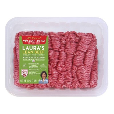 10% off select Laura's Lean Beef ground beef