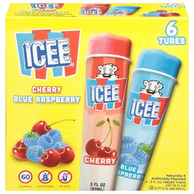 $1 off 18-oz. 6-ct. Icee frozen raspberry & wild cherry tubes