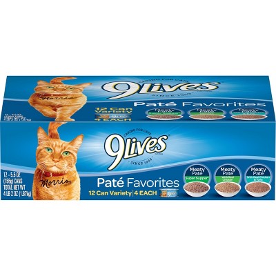 5% off 12-ct. 5.5-oz. 9Lives dry & wet cat food