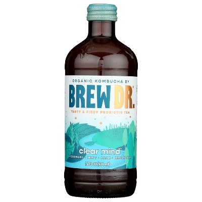 25% off 14-fl oz. Brew Dr. kombucha