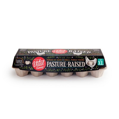 $0.5 off Vital Farms pasture raised XL eggs - 12ct