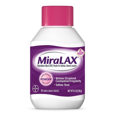 5% off Miralax laxative powder & gummies