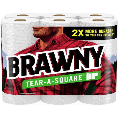 Save $2.00 off any ONE (1) package of Brawny® Paper Towels, 6 roll or larger