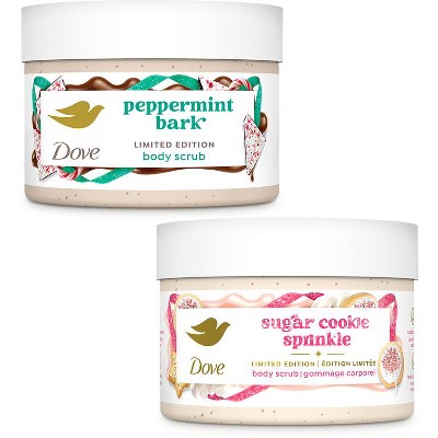 SAVE $3.00 on any ONE (1) Dove Body Scrub including Holiday Treats (10.5oz only, excludes trial and travel)