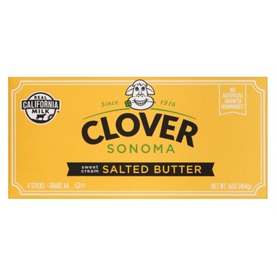 20% off 16-oz. 4-ct. Clover Sonoma salted & unsalted butter sticks