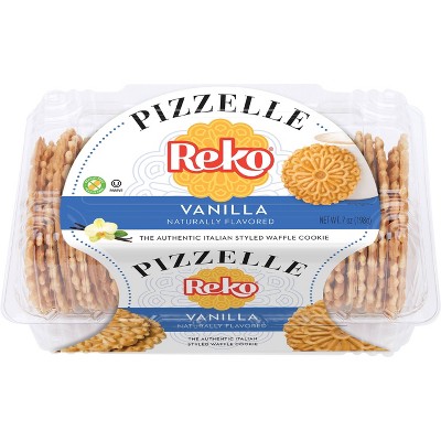 15% off 7-oz. Reko Pizzelle italian waffle cookies vanilla