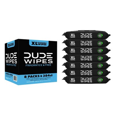 10% off 8-pk. 48-ct. Dude Wipes fragrance free flushable wipes