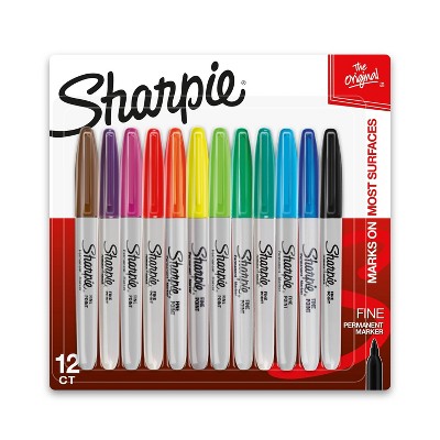 20% off Sharpie 12pk permanent markers fine tip multicolored