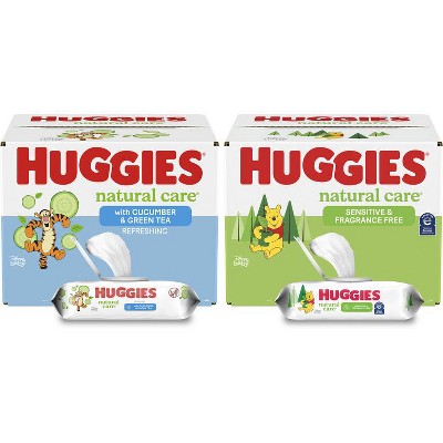 Save $3.00 when you buy ONE (1) package of Huggies® Natural Care® Baby Wipes (valid only on 768 ct. to 960 ct.)