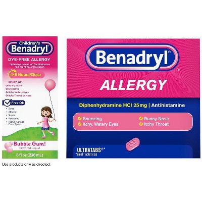 Save $1.00 on any ONE (1) BENADRYL® product (excludes trial/travel sizes)