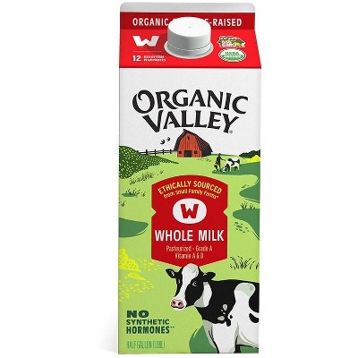 SAVE $1.00 on any ONE (1) Organic Valley Half Gallon Milk