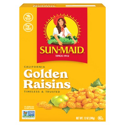 $3.99 price on Sun-Maid California Golden Raisins Bag-in-a-Box - 12oz