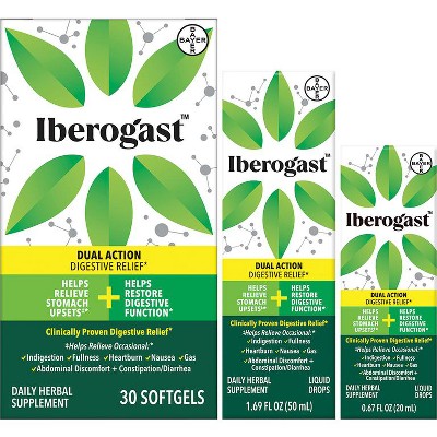 Save $2.00 on any ONE (1) Iberogast™ Liquid Drops 20mL+ or Softgels 30ct product