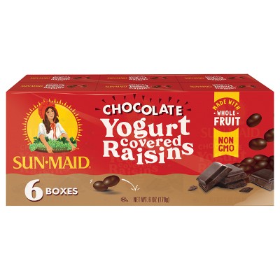 $2.49 price on Sun-Maid chocolate yogurt covered raisins - 1oz / 6ct