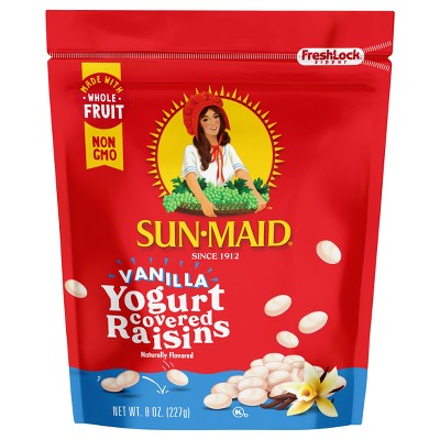 $2.49 price on Sun-Maid vanilla yogurt covered raisins resealable bag - 8oz