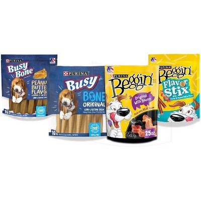 SAVE $2.50 on ONE (1) 16 oz or larger bag of Beggin'® or Busy® (excludes Rollhide®) Dog Treats